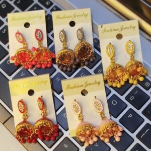 Colorful Jhumka Earrings-All